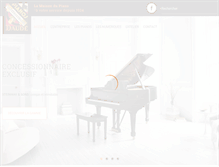Tablet Screenshot of pianos-daude.com